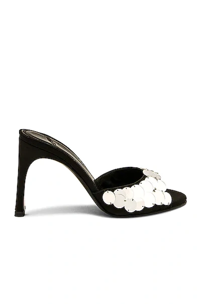 Coperni Mirror Embroidered Mules In Black