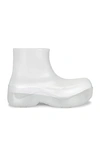 Bottega Veneta Puddle Rubber Ankle Boots In Glass