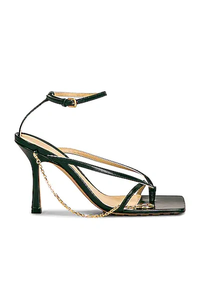 Bottega Veneta Stretch Ankle Strap Sandals In Inkwell