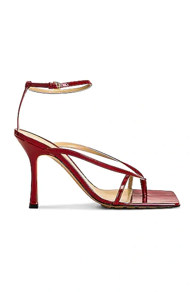 Bottega Veneta Stretch Ankle Strap Sandals In Apple Candy