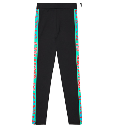 Stella Mccartney Kids' Black Leggings Girl In Nero