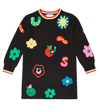 Stella Mccartney Jacquard-knit Sustainable-cotton Dress In Nero