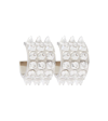 Amina Muaddi Karma Crystal-embellished Earrings In Silver Base