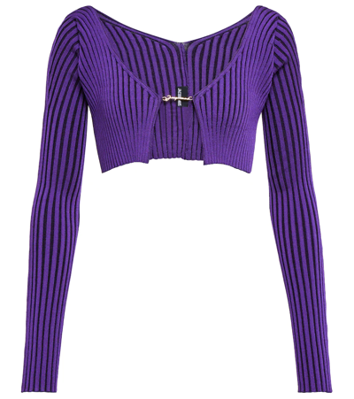 Jacquemus Purple 'la Maille Pralù' Cardigan