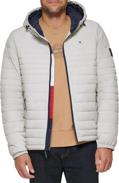 Tommy Hilfiger Quilted Zip Jacket In Ice