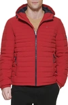 Tommy Hilfiger Quilted Zip Jacket In Red