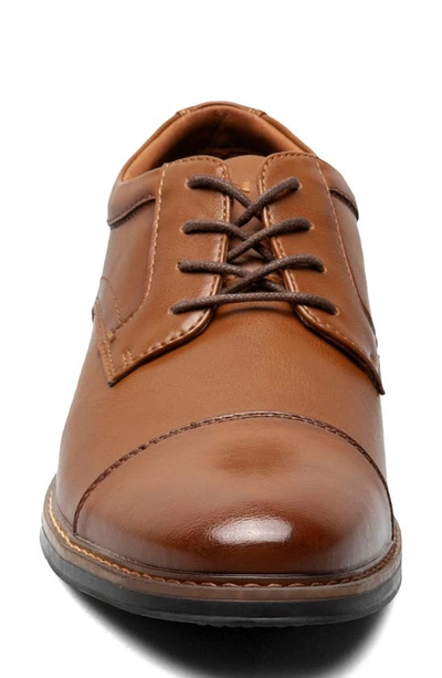 Nunn Bush Carmelo Cap Toe Derby In Cognac