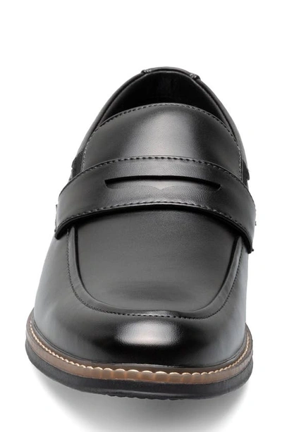 Nunn Bush Carmelo Moc Toe Slip-on Shoe In Black