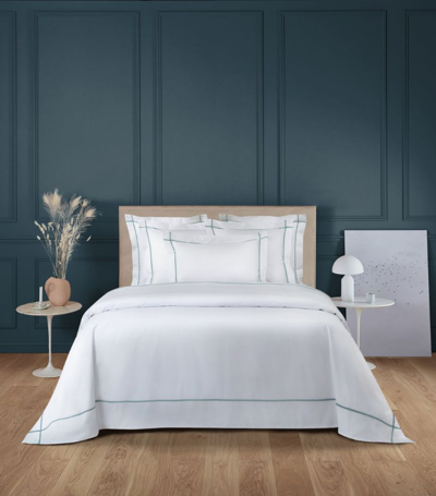 Yves Delorme Athena Double Flat Sheet (240cm X 295cm) In Green
