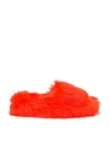 Bottega Veneta Red Resort Mule Sandals In Sunburst