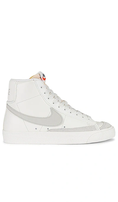 Nike Blazer Mid '77 Sneaker In Sail  Light Bone  Black  & Team Orange