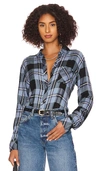 Rails Hunter Plaid Shirt - Current Onyx White In Current Onyx White