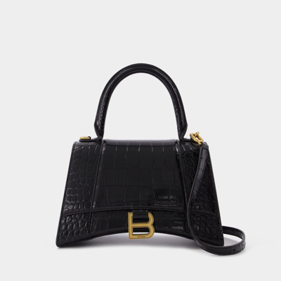 Balenciaga Hourglass S Bag -  -  Black - Leather