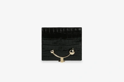 Strathberry Crescent Wallet In Black