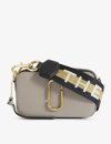 Marc Jacobs The Snapshot Leather Cross-body Bag In Cement Multi