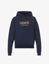 MARTINE ROSE CLASSIC BRAND-EMBROIDERED COTTON-JERSEY HOODY