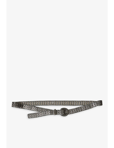 Claudie Pierlot Aureltu Bead-embellished Metal Belt In Metalliques
