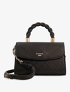 DUNE DINKS TWISTED-HANDLE QUILTED MINI FAUX-LEATHER CROSSBODY BAG