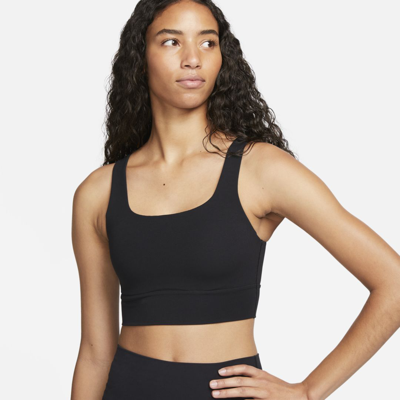 NIKE WOMEN'S ZENVY MEDIUM-SUPPORT PADDED LONGLINE SPORTS BRA,14078027