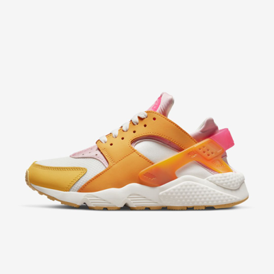 Nike Air Huarache "sunshine" Sneakers In Summit White/solar Flare/medium Soft Pink/hyper Pink