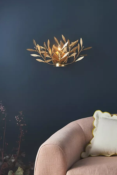 Anthropologie Willow Sconce In Gold