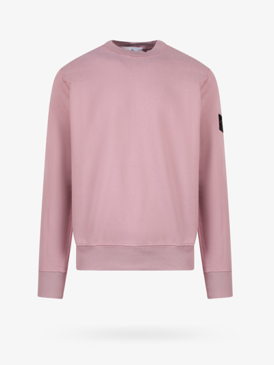 Stone Island Sweatshirt In Pink