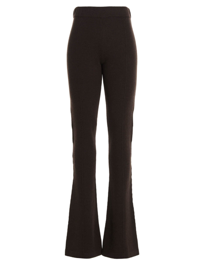 Tom Ford Flared Cashmere Trousers In Brown