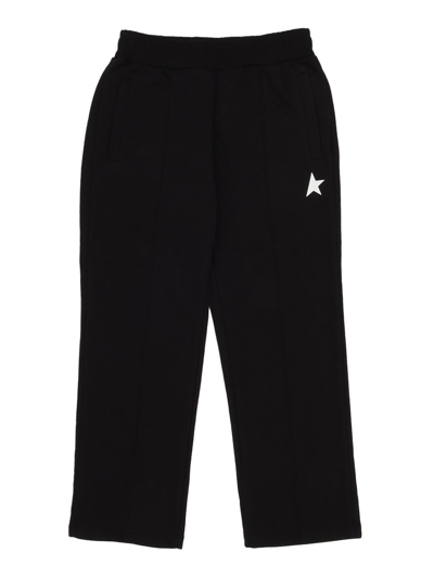 Golden Goose Logo Straight-leg Trousers In Multi-colored