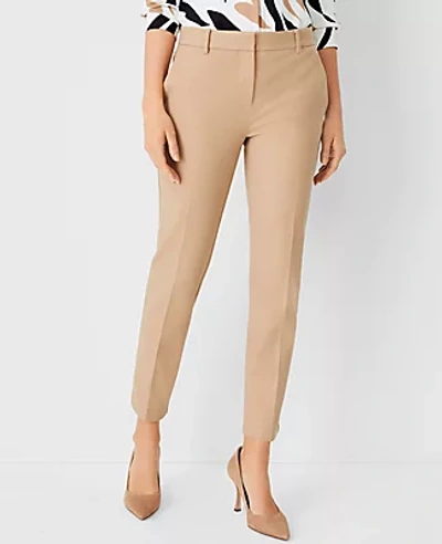 Ann Taylor The Petite Ankle Pant In Cappuccino Tan