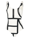 Totême Monogram Swimsuit Ecru In White
