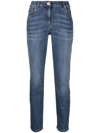 Brunello Cucinelli Distressed-finish Denim Jeans In Blau