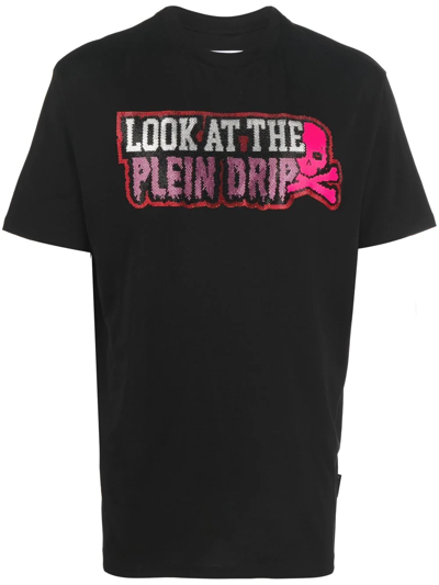 Philipp Plein Gem-logo Short-sleeved T-shirt In Black