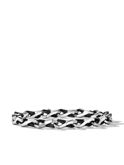 David Yurman Faceted Link Sterling Silver Bracelet