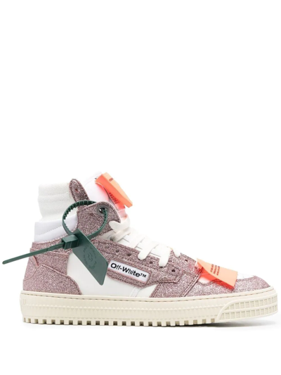 Off-white Two-tone Fabric And Leather 3.0 Off Court Sneakers  Multicoloured Off White Donna 38 In Multicolor