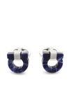 Ferragamo Limestone Gancini Cuff Links In Silber