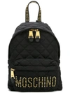 MOSCHINO QUILTED BACKPACK,B7611820311842236