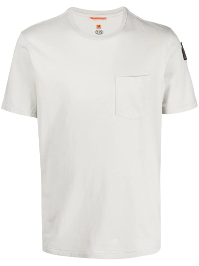 Parajumpers Logo-patch Pocket T-shirt In Off-white