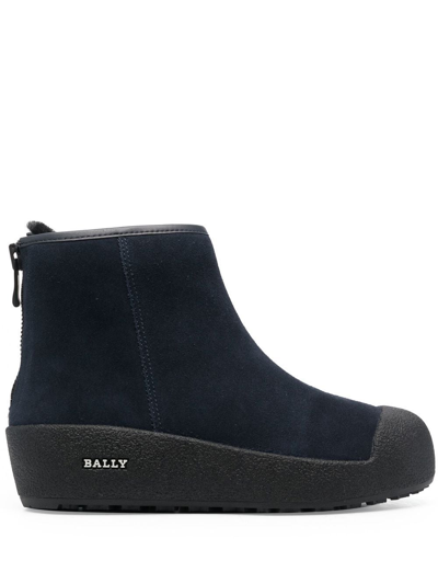 Bally Guard Ankle Boots In Blue