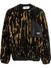 Ambush Multicolor Teddy Jacquard Sweatshirt In Schwarz
