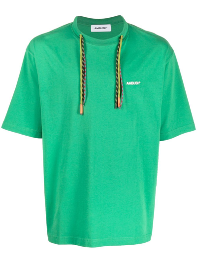 Ambush Logo-print Short-sleeve T-shirt In Green