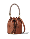 Marc Jacobs The Leather Mini Bucket Bag In Brown