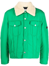 Ambush Logo-embossed Padded Shell Jacket In Grün