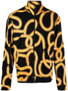 MARCELO BURLON COUNTY OF MILAN SNAKE-PRINT ZIP-UP JACKET