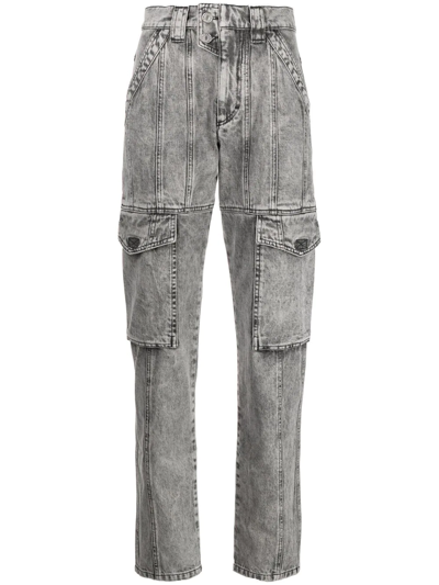 Isabel Marant Étoile Vayoneo High-rise Tapered Jeans In Grey | ModeSens