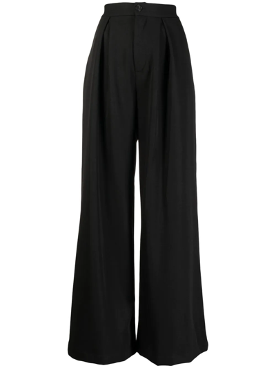 Antonio Marras Jersey Flared Trousers In Black