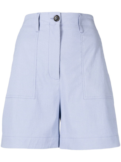 Ps By Paul Smith High-waist Tailored Shorts In Blue