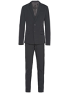 Prada Single-breasted Suit In Schwarz