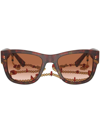 DOLCE & GABBANA CORALLO SQUARE-FRAME SUNGLASSES