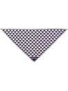 Prada Geometric-print Silk Scarf In Blau