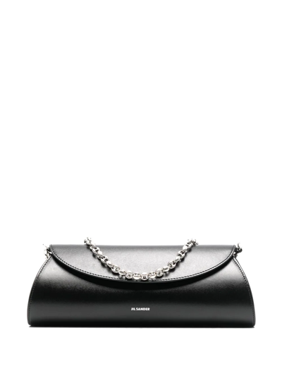 Jil Sander Cannolo Shoulder Bag In Schwarz